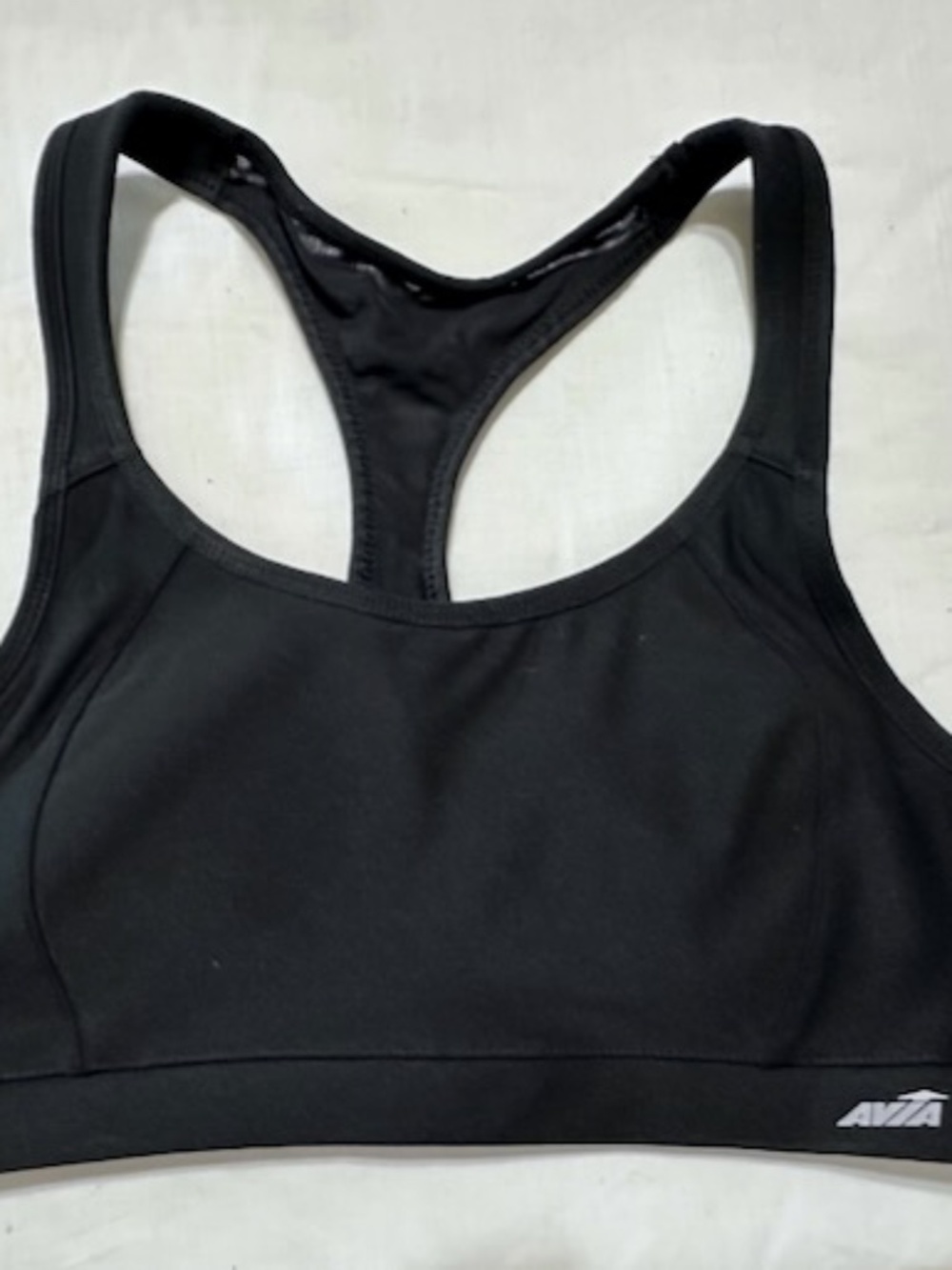 AVIA High Support Wireless Racer Back Black Sports Bra XL #18016 NWOT